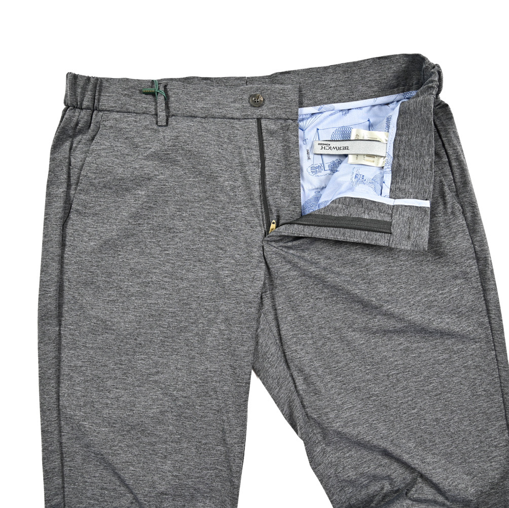 新著 新品 訳あり ベルウィッチ BERWICH MORELLO ELAX モレロ イージースラックス ノータック ストレッチ パンツ 春夏 グレー 421962