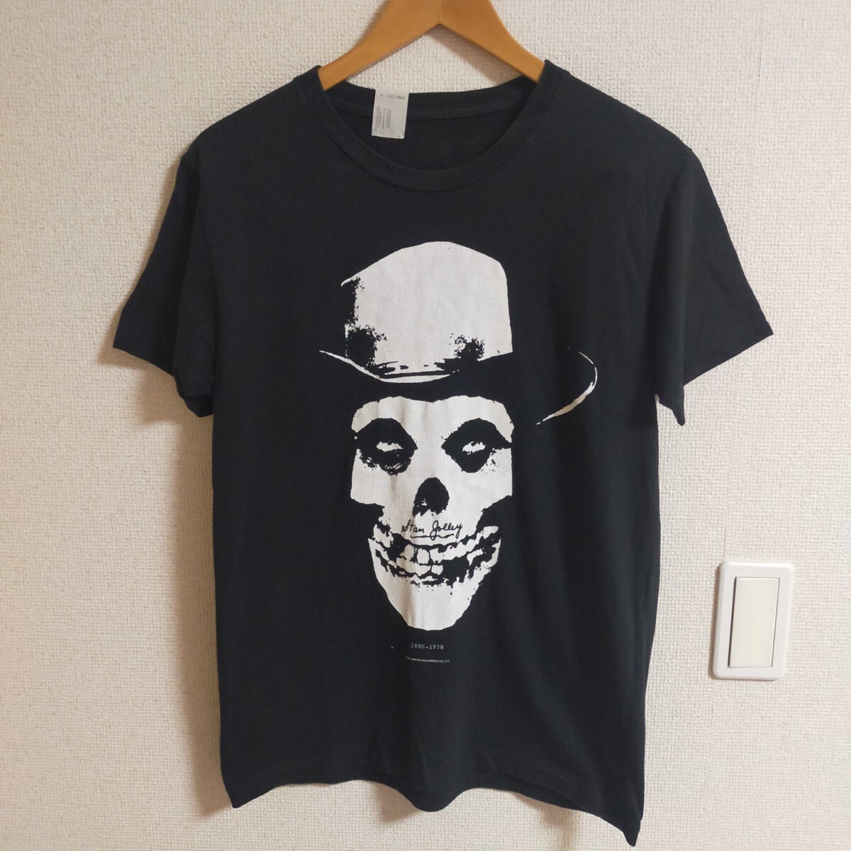  N.HOOLYWOOD ミスターハリウッド 141-CS16 pieces スカルプリント 半袖Tシャツ 36 ブラック(黒）