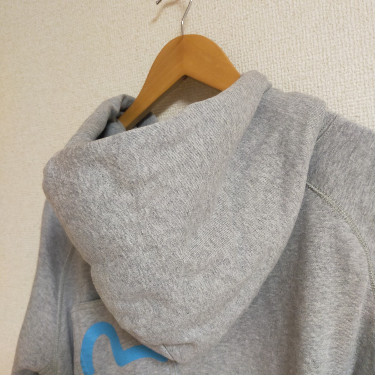 EVISU エヴィス 【希少モデル】 マルチポケット フルジップパーカー スウェットフーディ 40(L) グレー