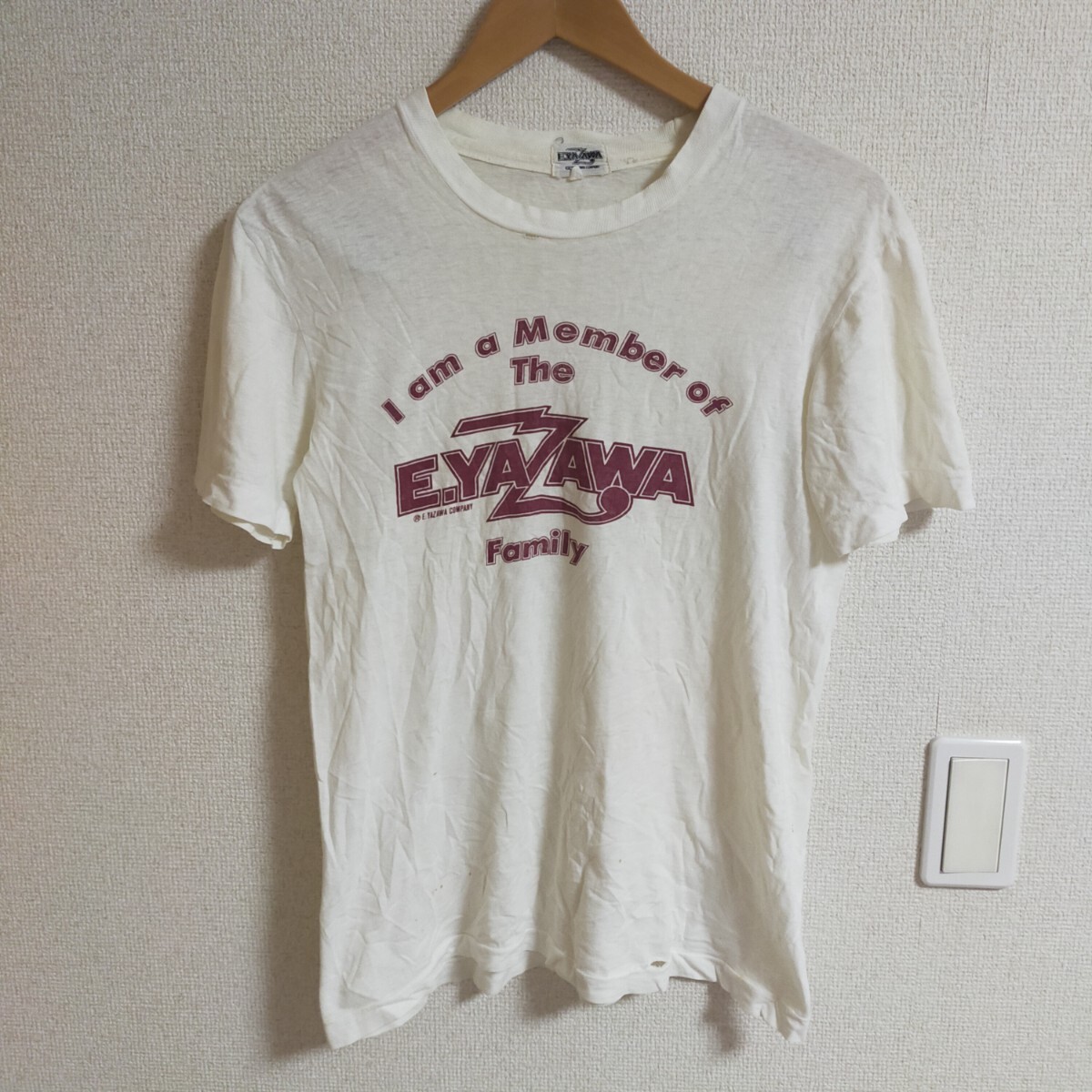 E.YAZAWA COMPANY 矢沢永吉 カンパニー 希少モデル 初期 半袖Tシャツ 限定 M ホワイト(白)