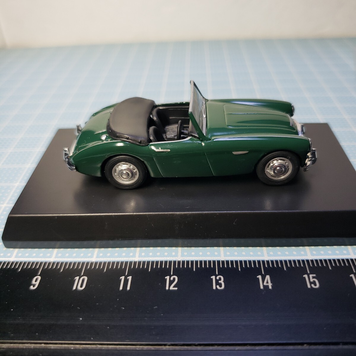 Kyosho 1/64 желтохвост салфетка машина миникар коллекция Austin Healey 100/6