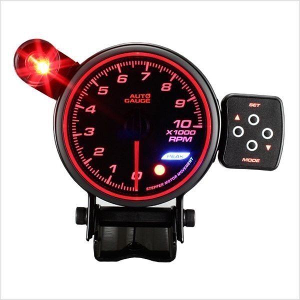 日本制モーター仕様 新オートゲージ タコメーター 80mm 追加メーター ワーニング エンジェルリング ピーク機(jī)能 コントロールBOX [F50]