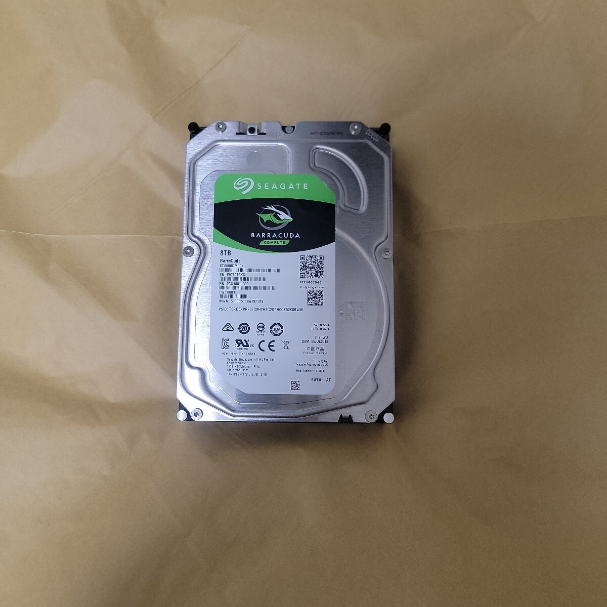 SEAGATE 8TBHDD ハードディスク Barracuda ST8000DM004 HDD SATA 內(nèi)蔵HDD　シーゲイト