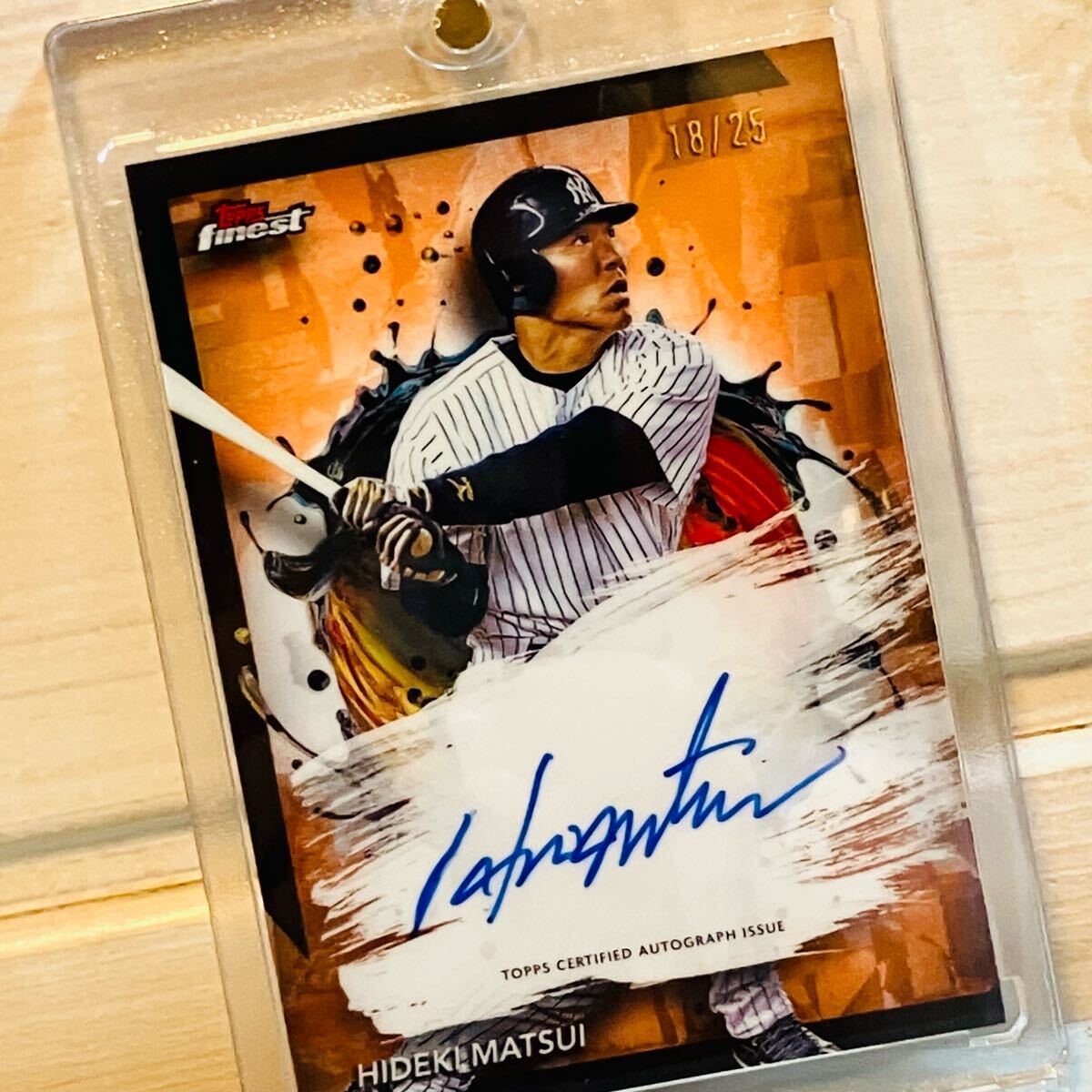 ☆25枚限定☆ 松井秀喜 topps 直筆 サイン カード ニューヨーク
