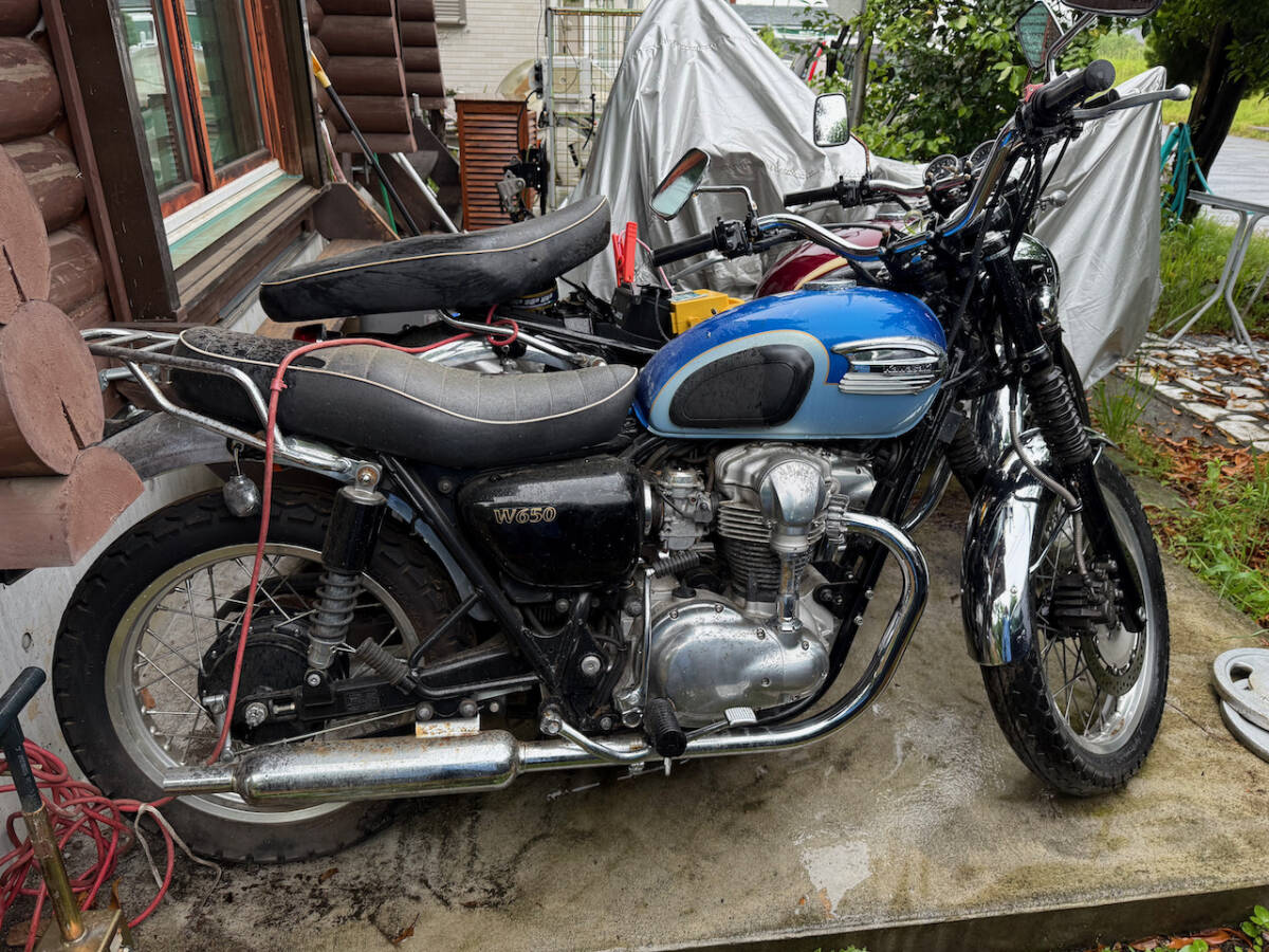 書類無し、部品取り、輸出などに　カワサキ　W650 平成16年式　10605ｋｍ ,W650なので650円売り切り_画像1