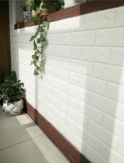 超人気☆未使用★50枚 70cm×77cm 厚さ4mm 背景壁 3D立體レンガ模様壁紙 防水 汚い防止 カビ防止 エコ素材