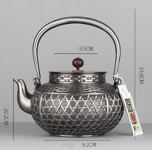 セレブ好物★新品★南部鉄器 砂鉄制 鉄瓶 大容量鉄壺 コーティングなし 手作り純鉄 やかんを沸かす お茶の道具