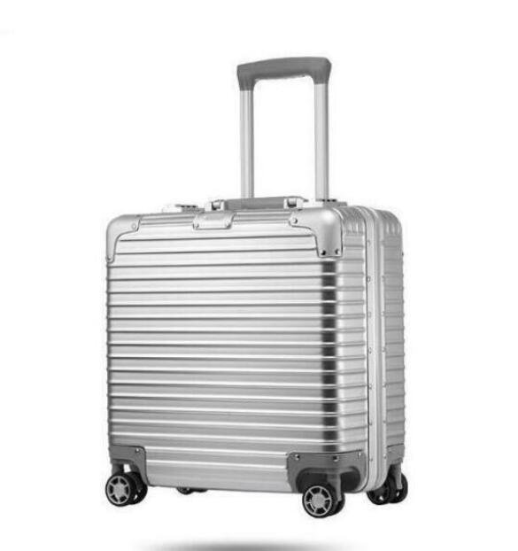  чемодан * дорожная сумка * серебряный * aluminium Magne sium сплав *TSA блокировка установка бизнес путешествие сумка легкий водонепроницаемый 