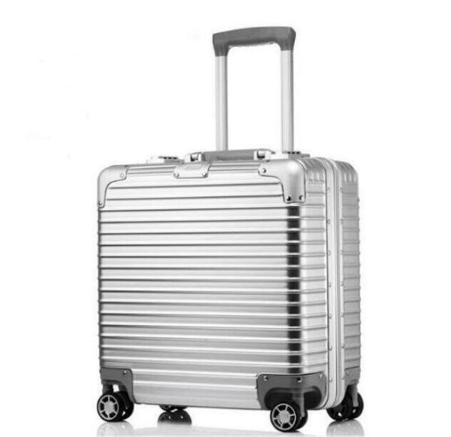  чемодан * дорожная сумка * серебряный * aluminium Magne sium сплав *TSA блокировка установка бизнес путешествие сумка легкий водонепроницаемый 