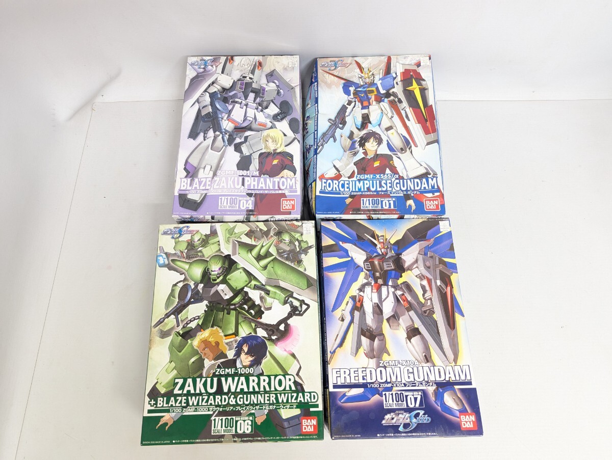 # не собран 4 пункт Bandai 1/100 Gundam SEED Destiny Impulse Blaze The k Phantom freedom The k Warrior gun pra #