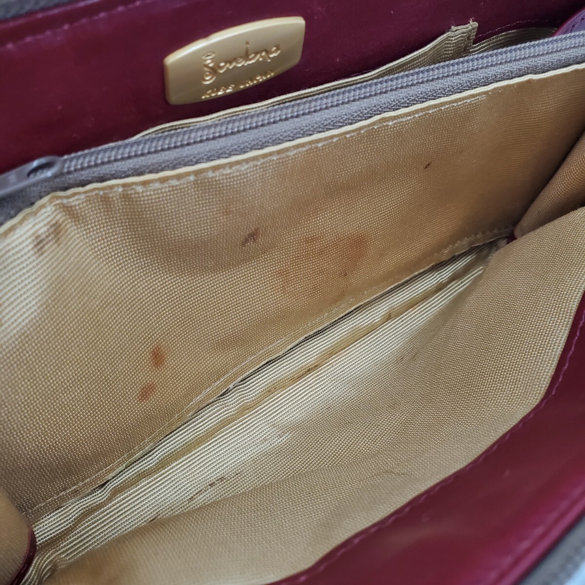＊a 【ゴブラン織】 ボルサソベラナ Bolsa Sovelana レオパード柄 ハンドバッグ ポーチ 手提げ カバン