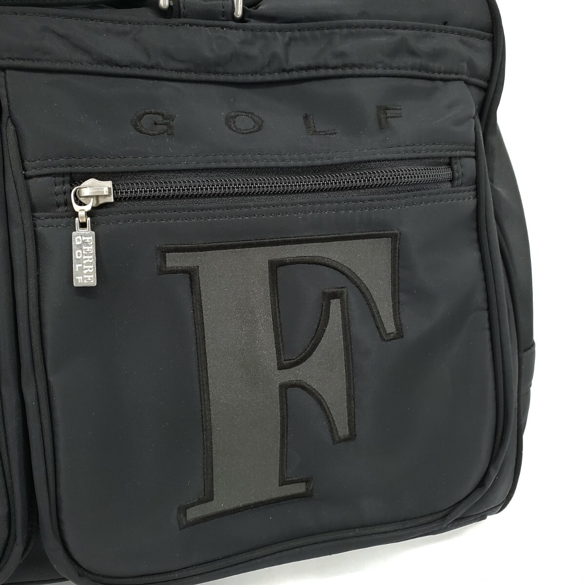 ＊a 【シンプルなデザイン】ジャンフランコ フェレ GIANFRANCO FERRE GOLF ロゴ刺繍 ゴルフバッグ ボストンバッグ 手提げ カバン
