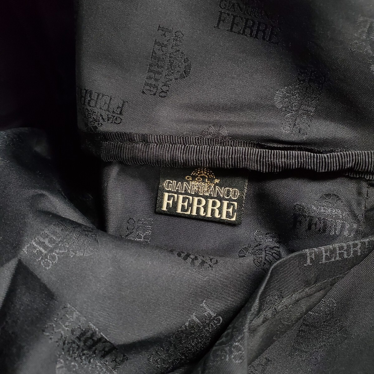 ＊a 【シンプルなデザイン】ジャンフランコ フェレ GIANFRANCO FERRE GOLF ロゴ刺繍 ゴルフバッグ ボストンバッグ 手提げ カバン