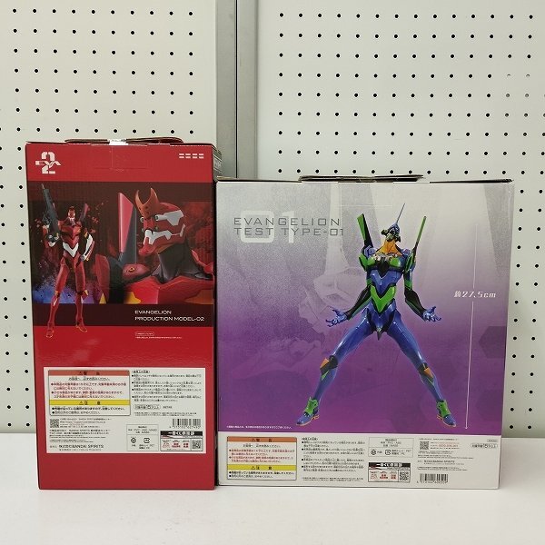 mK387c [未開(kāi)封] 一番くじ エヴァンゲリオン 初號(hào)機(jī)、暴走! A賞 初號(hào)機(jī) 使徒、浸食! A賞 2號(hào)機(jī) | フィギュア J