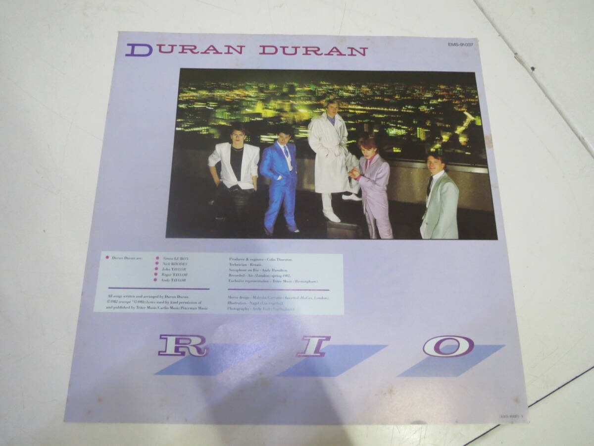 YY250613 LP DURAN DURAN RIO レコード 動作未確認