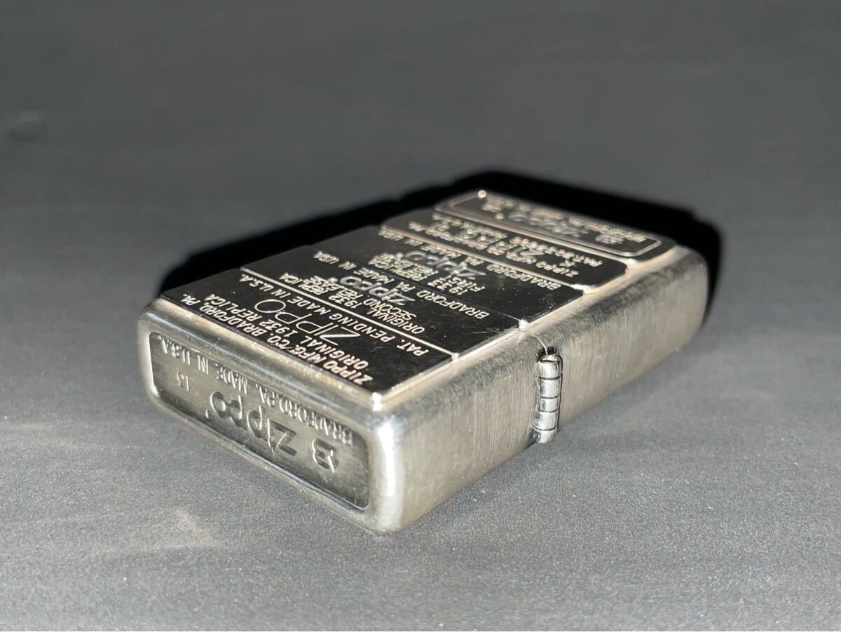 2013年制 ZIPPO ジッポー ボトムズアップ 歴代ボトム メタル貼り 両面加工　