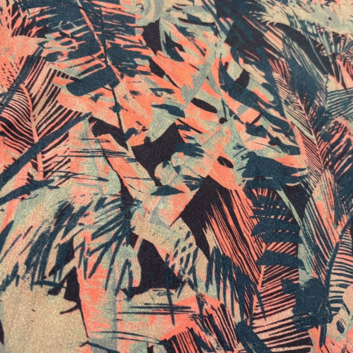 極美品/XLサイズ●PS Paul Smith ポールスミス 半袖 Tシャツ カットソー 総柄 ボタニカル柄 マルチカラー メンズ トップス