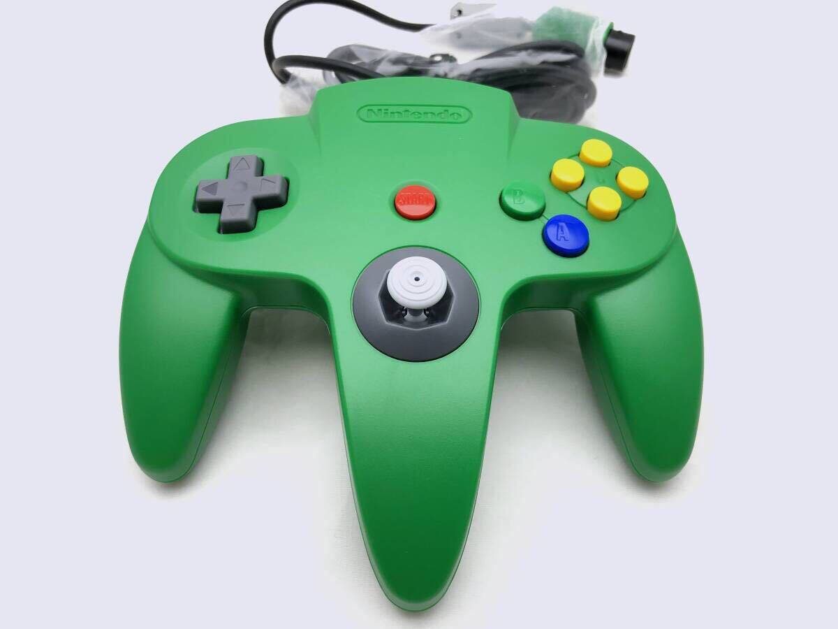 ●良品●ニンテンドー64 コントローラ ブロス グリーン NUS-005 コントローラーパックNUS-004付き ゲームパッド N64 NINTENDO64●