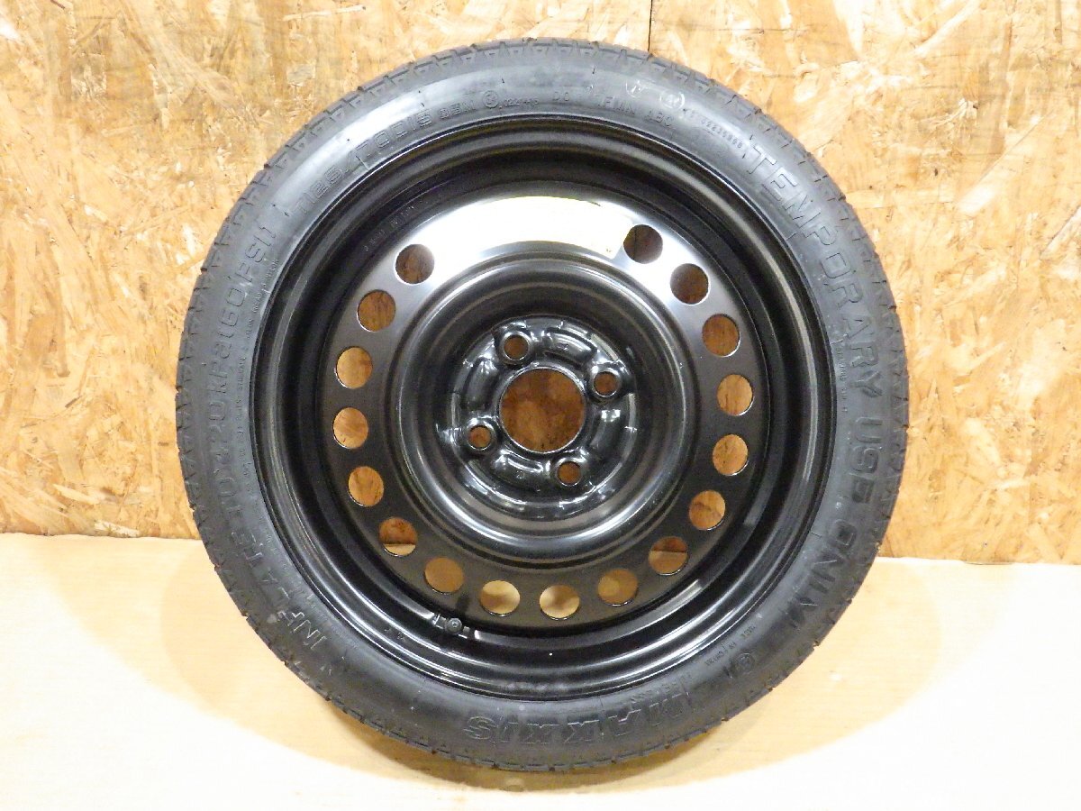 【山形 酒田発】中古 ノート DBA-E12 車載工具&スペアタイヤ 純正 MAXXIS T125/70D15 2012年35週制 84975-3VA0A 寫真にある物のみ
