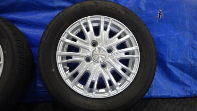 【宮城 塩釜発】中古 サマータイヤ?社外ホイールセット 4本 155/65R13 ヨコハマ PRACTIVA 2023年制 9分山 LEBEN ※個(gè)人宛発送不可