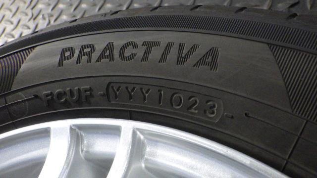 【宮城 塩釜発】中古 サマータイヤ?社外ホイールセット 4本 155/65R13 ヨコハマ PRACTIVA 2023年制 9分山 LEBEN ※個(gè)人宛発送不可