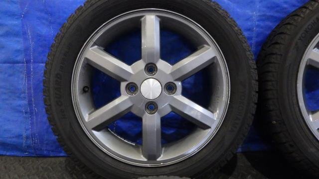 【宮城 塩釜発】中古 スタッドレスタイヤ?純正ホイールセット 4本 Kei ワークス HN22S 165/60R15 タイヤ溝無(wú)し ※個(gè)人宛発送不可