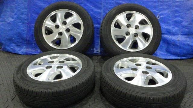【宮城 塩釜発】中古 サマータイヤ?純正ホイールセット 4本 155/65R13 ダンロップ EC202 2023年制 9分山 ※個(gè)人宛発送不可