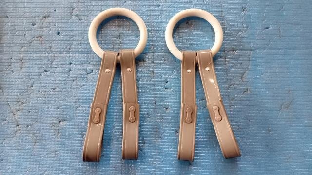【青森発】つり革　2個(gè)　汚れ有　舊車　バス廃品　ストリート　仕様　カスタム　ネジ欠品