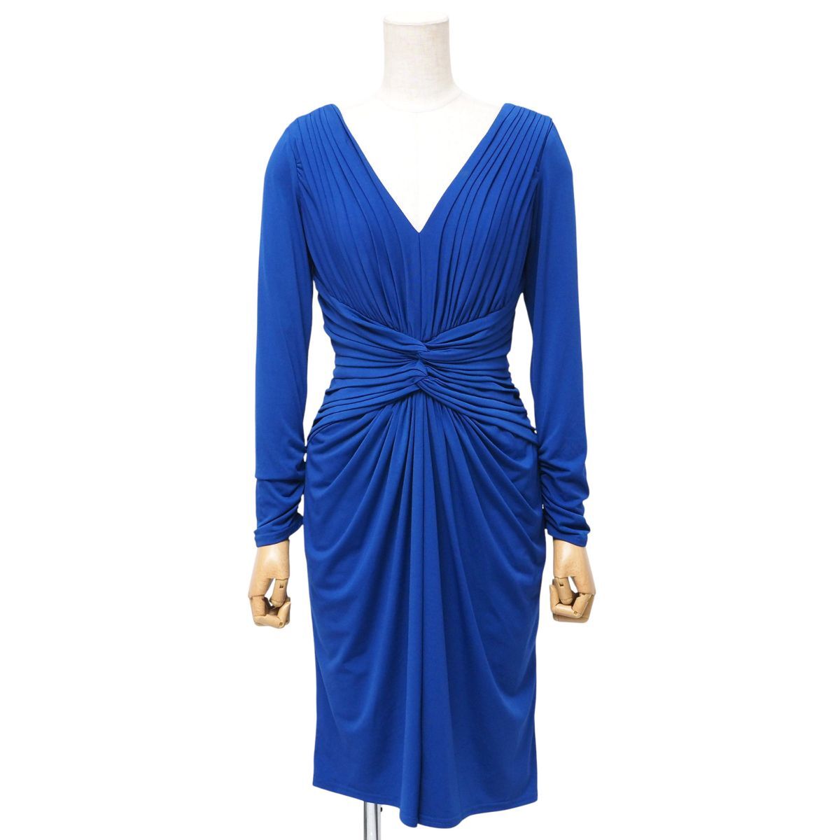 TADASHI SHOJI タダシ ショウジ 長袖 ツイストドレープドレス GR6696☆タダシショージ TADASHI SHOJI ツイスト ドレス