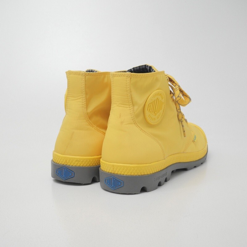 MH7522△PALLADIUM パラディウム レディース24.5cm*93085-702M*パンパ パドルライト/Pampa Puddle Lite*レイン ハイカット スニーカー*黃色