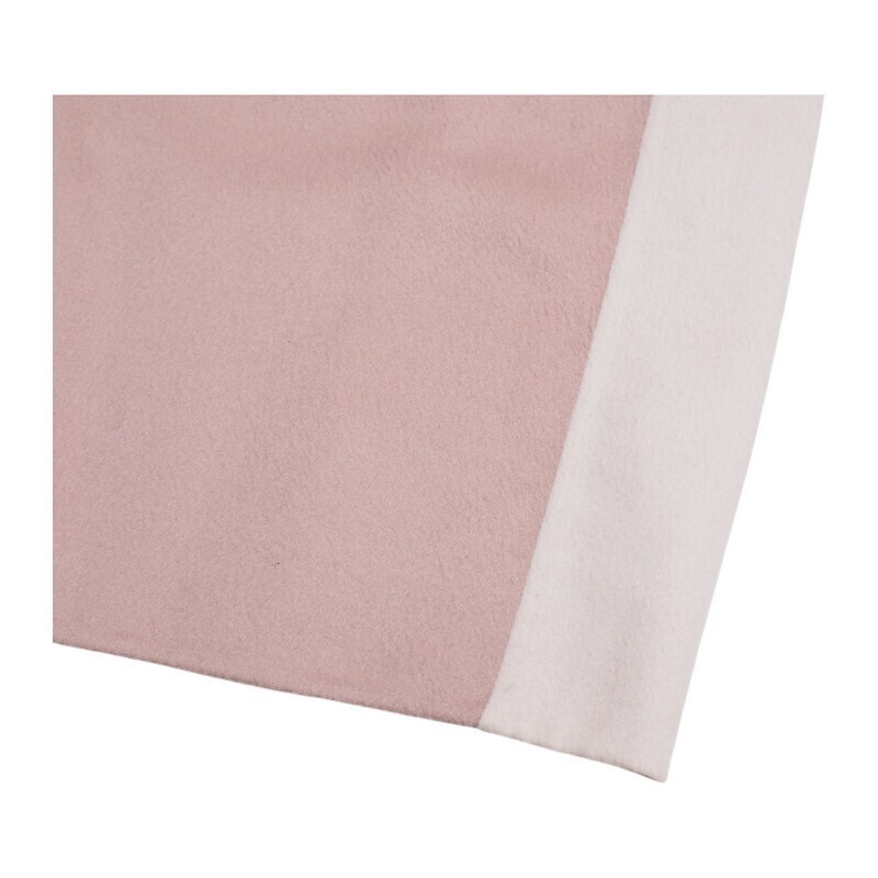 SMH6529＝イタリア制*ロロピアーナ/Loro Piana*カシミヤ*バイカラー*長(zhǎng)袖ワンピース*サイズ42*ピンク×オフホワイト絙?