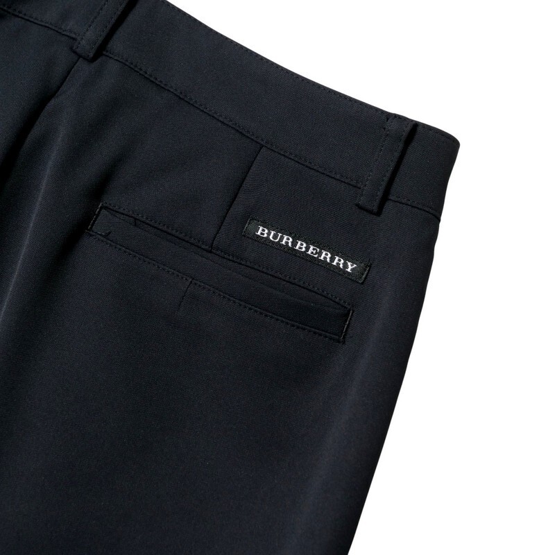 MH7243▼バーバリー ゴルフ/BURBERRY GOLF*センタープレスパンツ スラックス*サイズ11*ブラック