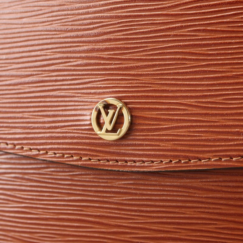 TJ0182■90s フランス制 LOUIS VUITTON ルイヴィトン エピ モンテーニュ 27 M52653 クラッチバッグ セカンドバッグ 鞄 ケニアブラウン 難有