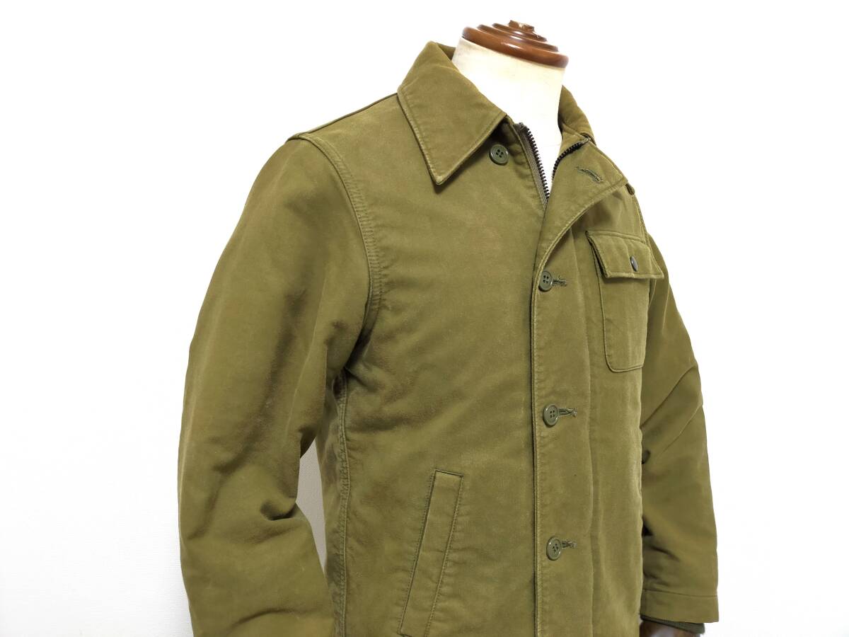 即決! 良品 日本制 UNCROWD CYCLETOGS アンクラウド A-2デッキジャケット メンズ36