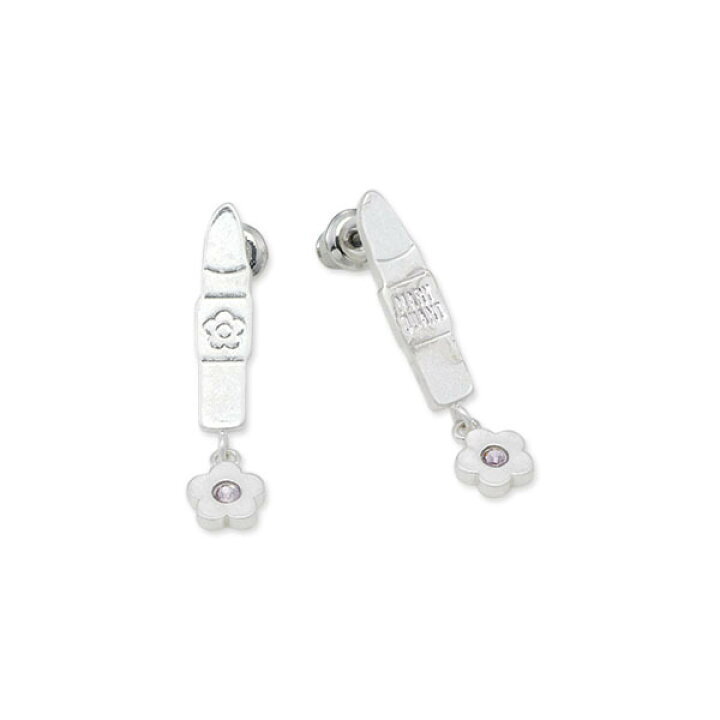 即決★送料無(wú)料★新品 マリークワント ピアス アクセサリー シルバー メタルプレート リップ MARY QUANT