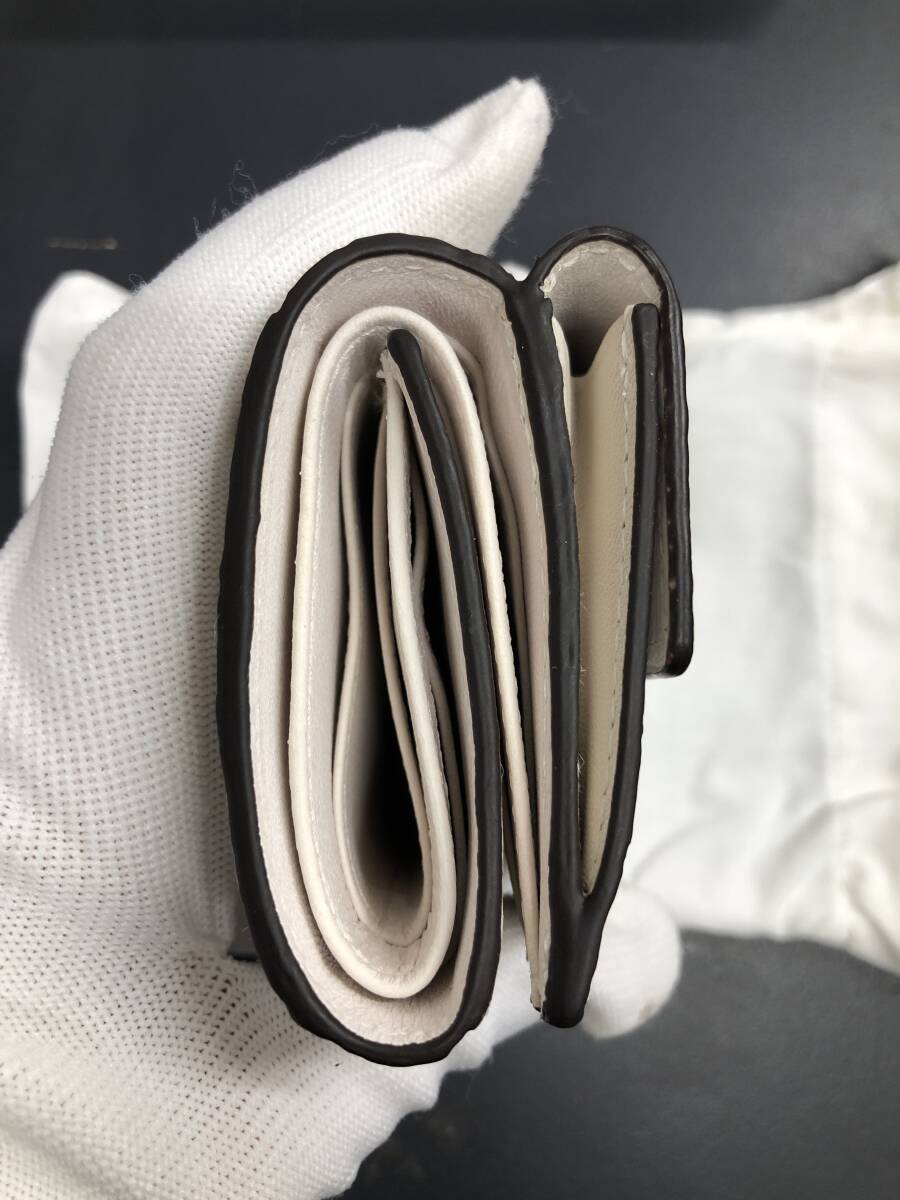 HB3801　クロコダイル 財(cái)布 小銭入 カード入 ワニ革 三つ折り財(cái)布 コンパクトウォレット レザー 箱付き 未使用品