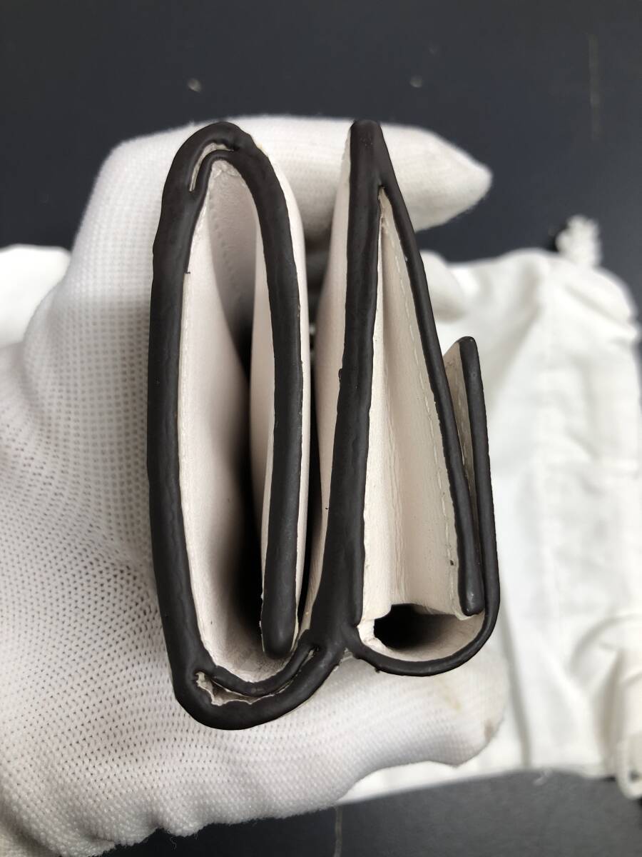 HB3961　クロコダイル 財(cái)布 小銭入 カード入 ワニ革 三つ折り財(cái)布 コンパクトウォレット レザー 箱付き 未使用品