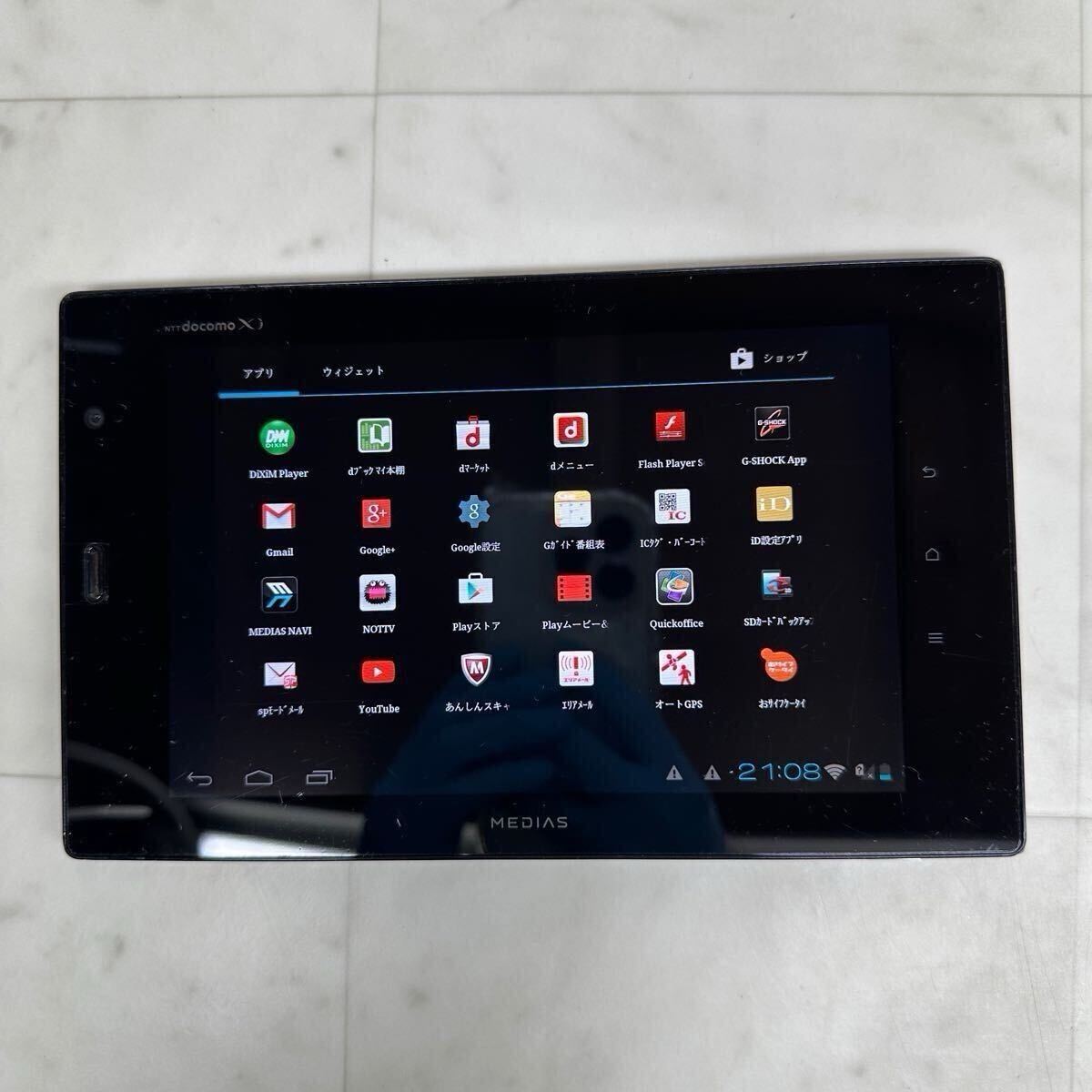 docomo MEDIAS N-06D タブレット 通電確認のみ【管4205W】