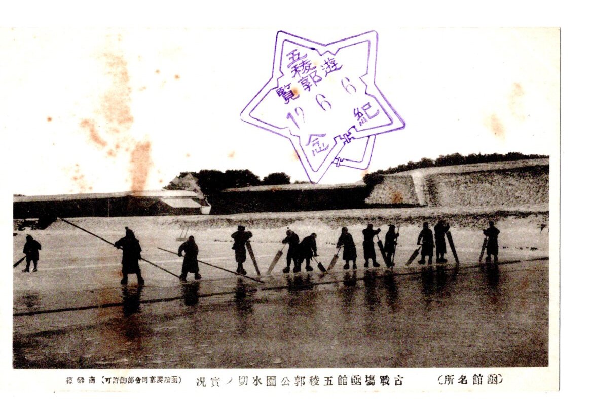 戦前絵葉書　城　北海道　函館　五稜郭　旧役所　８枚セット_画像3