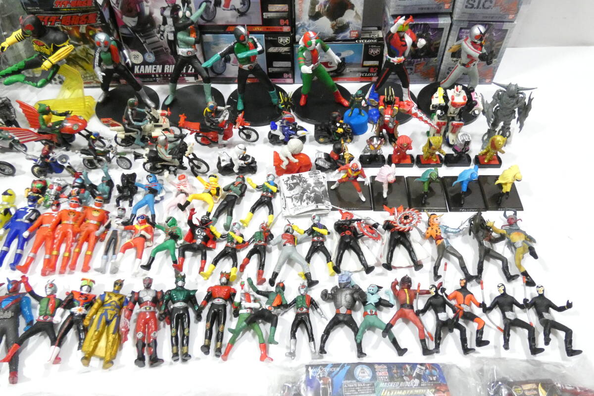 1722T/1円～ コンプ・内袋未開封有★仮面ライダー・戦隊・キカイダー等　特撮 ソフビ フィギュア 大量 HGシリーズ・S.I.C 匠魂・超造形魂他_画像3