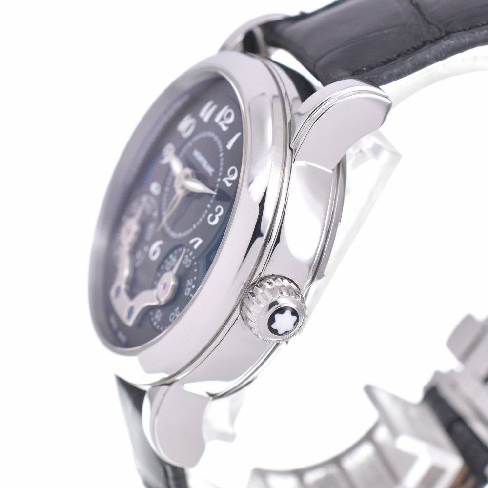モンブラン MONTBLANC 7138 ニコラ?リューセック モノプッシャー クロノ ツインバレル 自動巻き メンズ 良品 L#140343