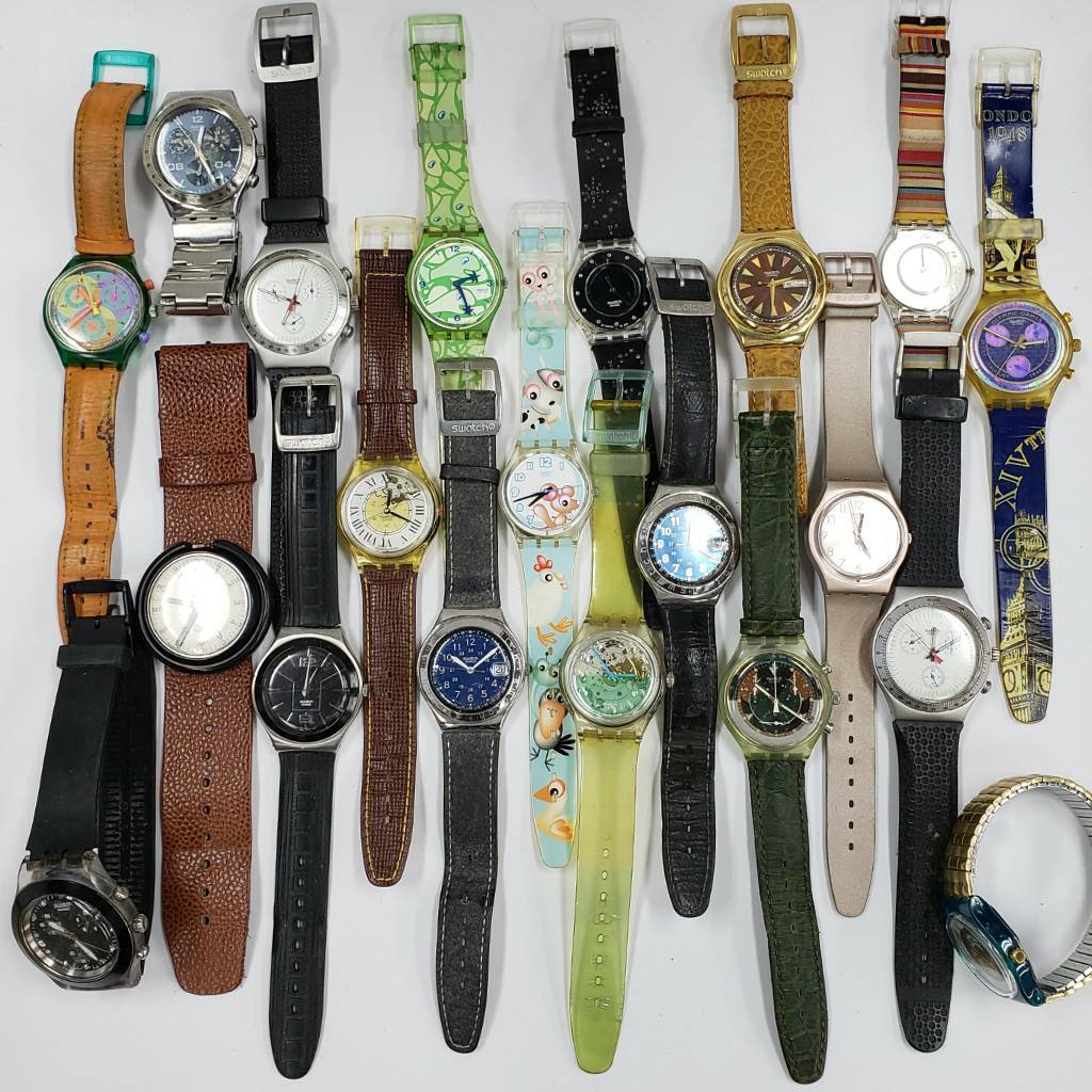 z/z/z/E065-538/ SWATCH 腕時計 20点まとめ スウォッチ メンズ レディース 総重量:約812g 部品取り 状態様々 その他