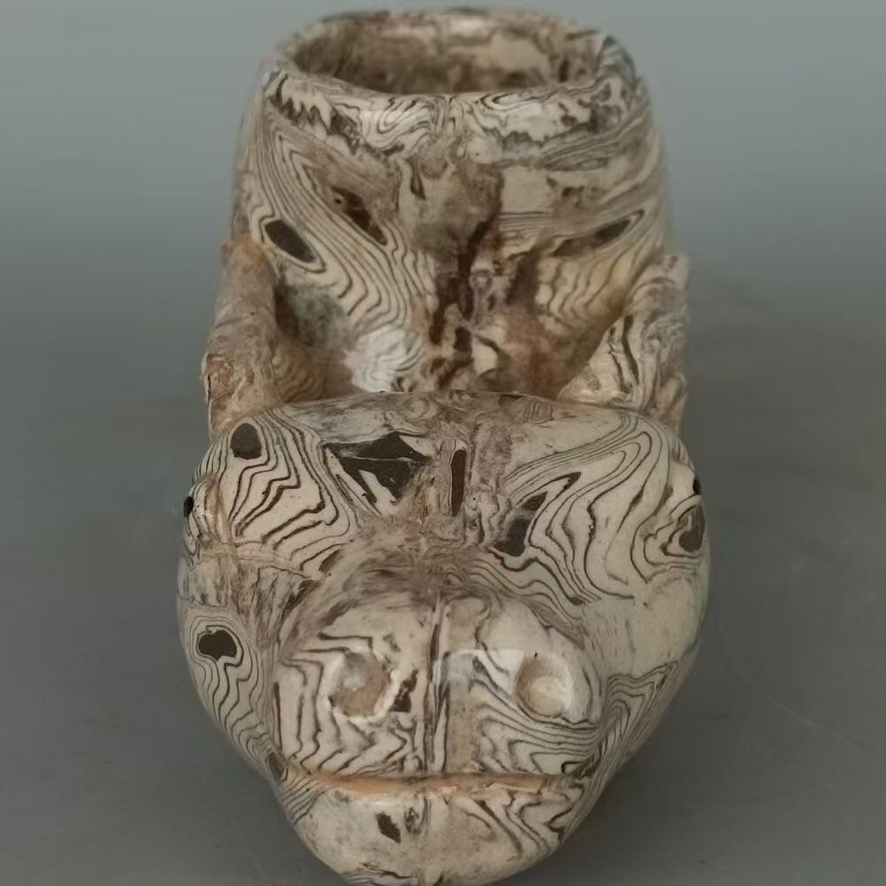 a3旧家収蔵 中国古玩 宋代 牛角杯 磁器 置物(宋)｜売買された