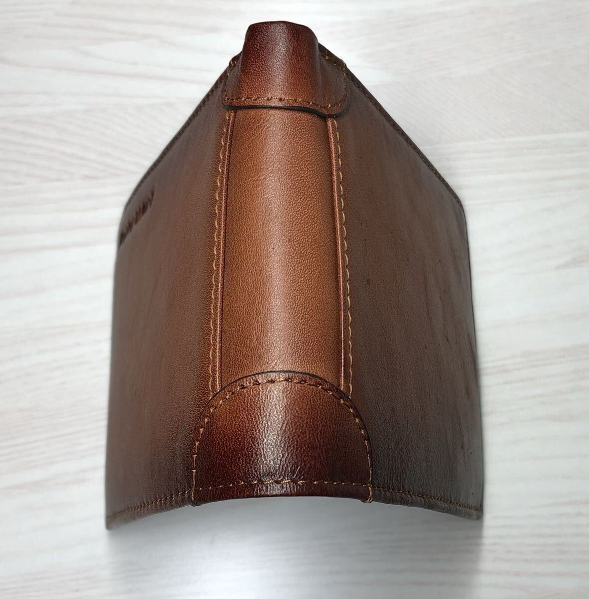 牛革財(cái)布 メンズ 本革 カード 7枚収納 大容量財(cái)布 二つ折り,牛革＊新品＊當(dāng)日発送(オレンジブラウン)