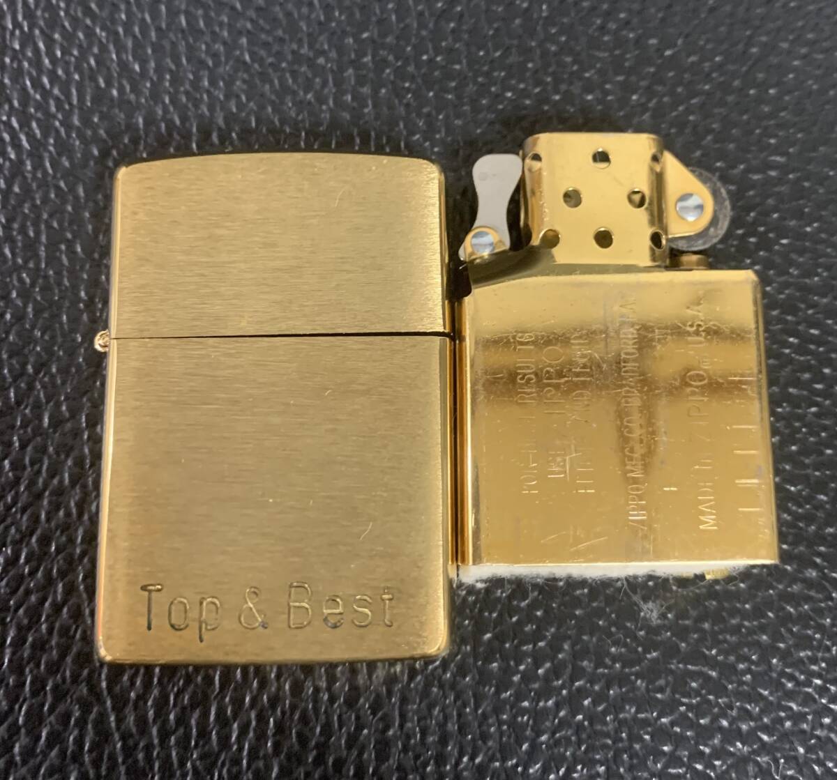 (未使用) ZIPPO SOLID BRASS ★ ZIPPO TOP & BEST . 希少?ヴィンテージ★ZIPPO ジッポー★ G- X - 1994 年制造 