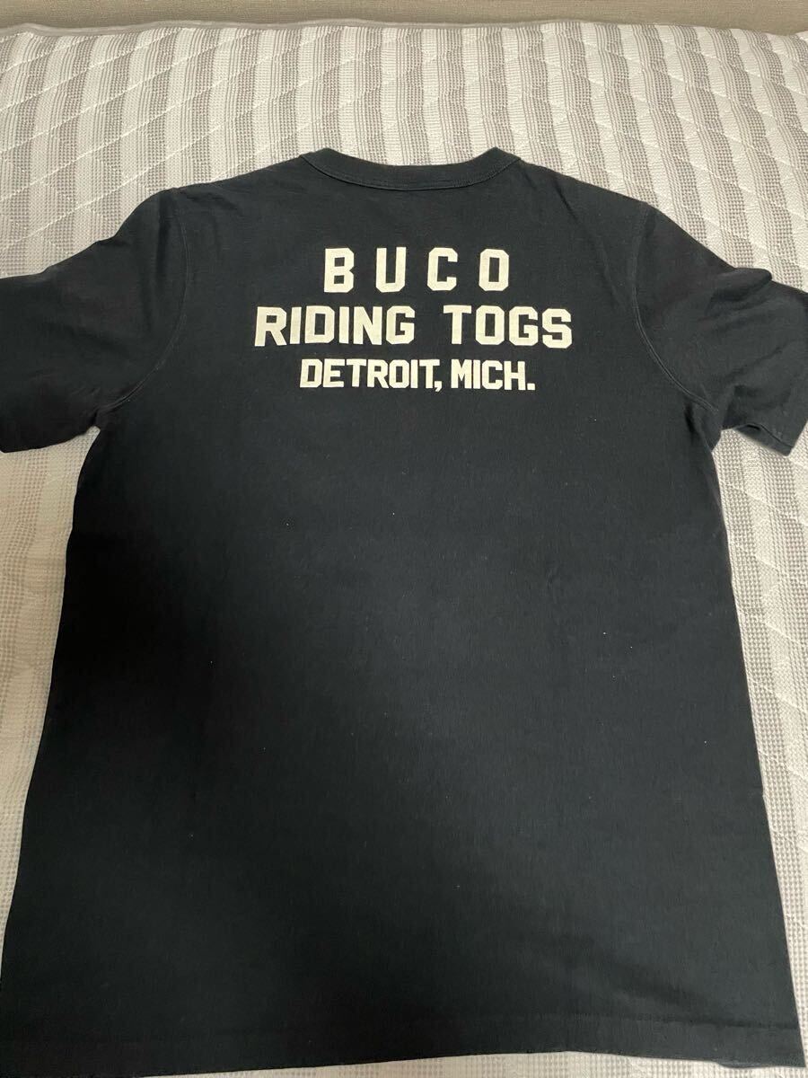 BUCO リアルマッコイズ Tシャツ ブコ ブーコ トイズマッコイ THE REAL McCOYS TOYS McCOY 半袖シャツ アメカジ デニム シャツ ブラック 黒