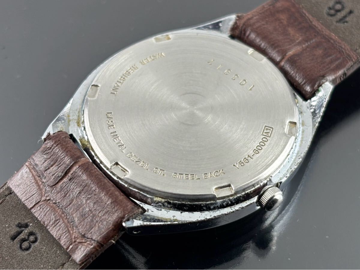 [A1578]1円～☆メンズレディース腕時計 クォーツ セイコー SEIKO ディズニー ALBA ミッキーマウス Y561-6000 動作品