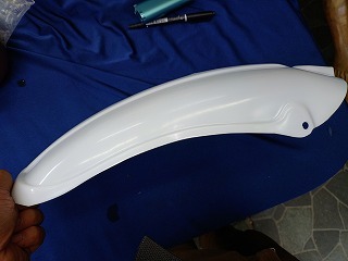 空冷YZ　TS　DT？　詳細不明リアフェンダー　リプロ品_画像1