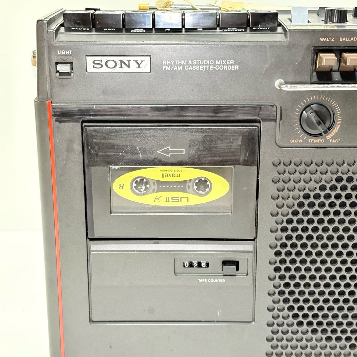 SONYラジカセretroスタジオCF-9000，リズムカプセル＊中古動作品