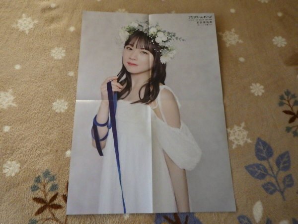 石田亜?dòng)用馈列√铯丹椤翣⑩F真莉愛(モーニング娘?！?4)　特大両面ポスター　2種類　雑志　アップトゥボーイ付録　新品　送料無料